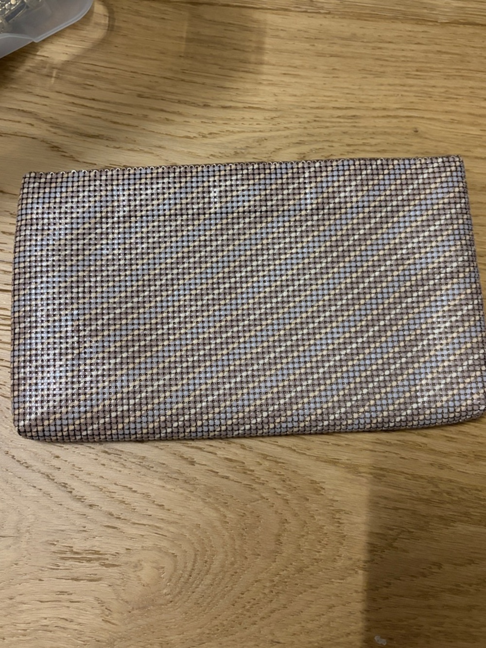 Whiting and Davis Metallic Mesh Clutch